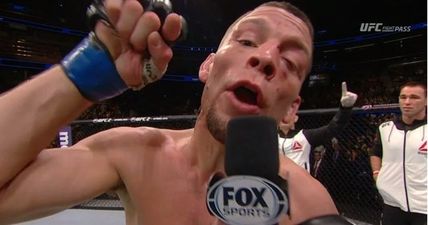 VIDEO: This is the explosive moment Nate Diaz called out Conor McGregor