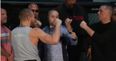 VIDEO: Security team required as Conor McGregor faces off with Nate Diaz in California