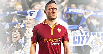 The legendary Francesco Totti could be joining Leicester City