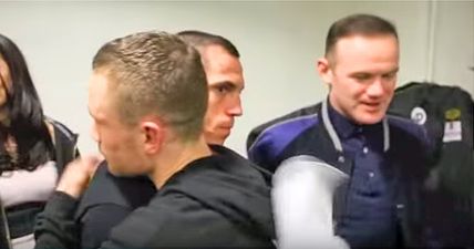 VIDEO: Classy Frampton embraces Quigg post-fight with Wayne Rooney in tow