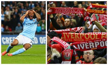 Abusive Liverpool fan manhandles Raheem Sterling following League Cup Final