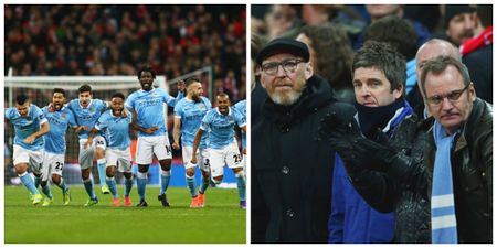 VIDEO: Somebody kept a camera on Noel Gallagher during Sunday’s penalty shootout