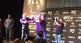 VIDEO: Conor McGregor swings at Nate Diaz in pre-fight press conference