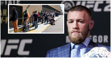 VIDEO: The queue to see Conor McGregor’s UFC 196 weigh-in is a Homeric Odyssey