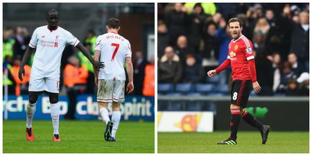 The referee for Liverpool v Manchester United loves to dish out cards