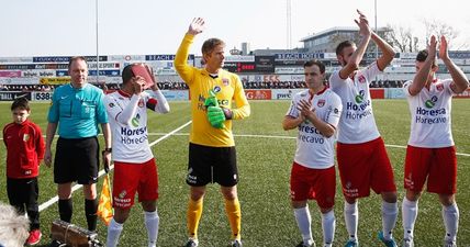 VIDEO: Edwin van der Sar saved a penalty on his return from retirement