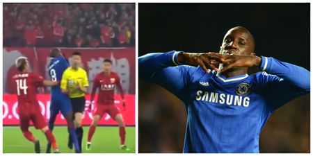 VIDEO: Chinese ref cleans out Demba Ba – and the commentators absolutely love it