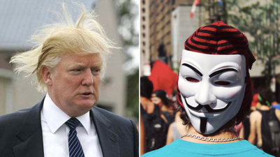 Anonymous declares ‘total war’ revenge campaign on Donald Trump