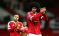 Manchester United supporters fear Marouane Fellaini is set to start against Liverpool