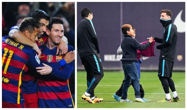 VIDEO: Barcelona’s stars reacted brilliantly when three kids interrupted their training session