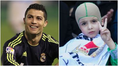 VIDEO: 5-year-old Palestinian child left orphaned by fire-bomb attack gets to meet his hero Ronaldo