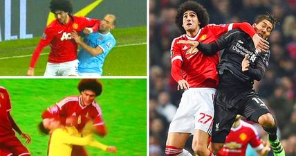 Fellaini explains precisely why he uses his elbows so much during games