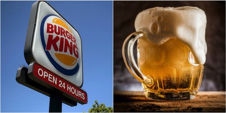 This is where you can now buy at pint at a British Burger King