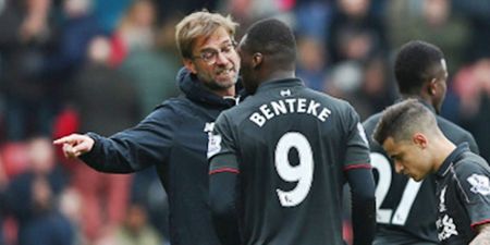 Christian Benteke must be trying to talk himself out of Liverpool with his comments on Jurgen Klopp