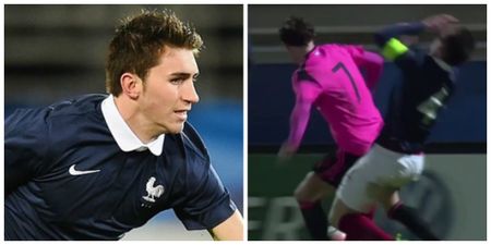 Manchester United transfer target Aymeric Laporte suffers horror injury on international duty [GRAPHIC]