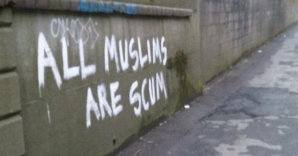 Anti-Muslim graffiti is brilliantly amended by kind-hearted good samaritan