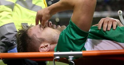 Ireland striker Kevin Doyle tweets horrific image of his incredibly deep gash [Graphic]