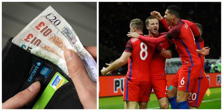 PIC: One brave punter won big after backing England to make a comeback