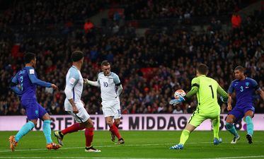 Jamie Vardy bangs in a wonderful team goal for England against Holland