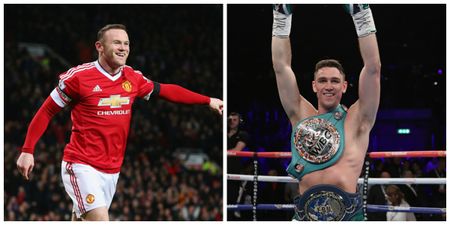 Wayne Rooney congratulates Callum Smith as Liverpool boxer takes just two minutes to win European belt