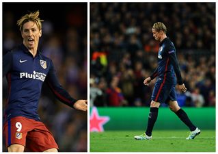 Fernando Torres gives Atletico the lead against Barca, then gets sent off minutes later