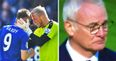 Ranieri is overcome with emotion as he cries tears of pride and relief on the pitch