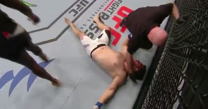 Early birds at UFC Zagreb were treated to a brutal TKO finish