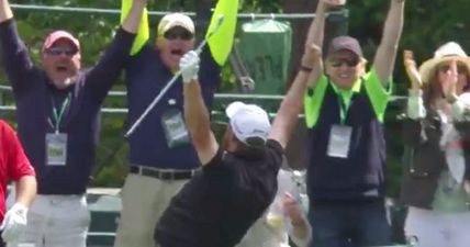 Shane Lowry has hit a fantastic hole-in-one at the Masters