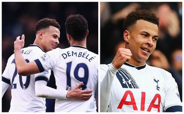 Dele Alli was blissfully unaware he’d been nutmegged by team-mate in pre-match warm up