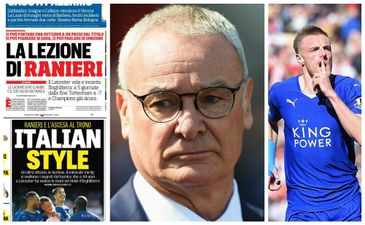 Italy gripped by Leicester City’s fairytale title push as sports papers focus on Ranieri