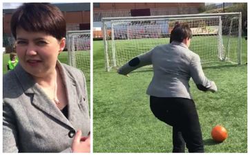 Scottish politician shows she’s absolutely lethal when it comes to penalties