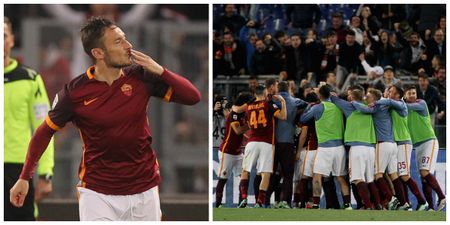 Francesco Totti inspires Roma’s miracle comeback off the bench with last-gasp heroics