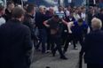 Everton and Manchester United fans clash in messy brawl ahead of FA Cup