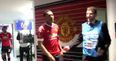 Anthony Martial laughs as he is immediately taken for drugs test on his way down the tunnel