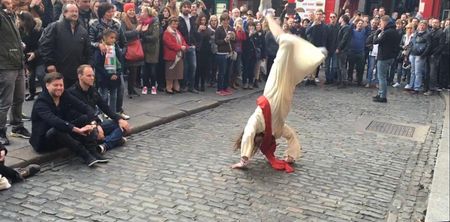 This “Jesus” street performer is the one true lord of the dance