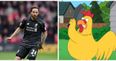 Joe Allen’s Jesus-like face “appears” in a chicken nugget