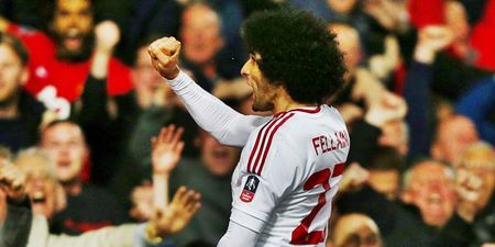 Man Utd fans have convinced themselves Marouane Fellaini will start up front at Chelsea