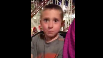 The terrifying moment a child’s seatbelt snapped on a rollercoaster