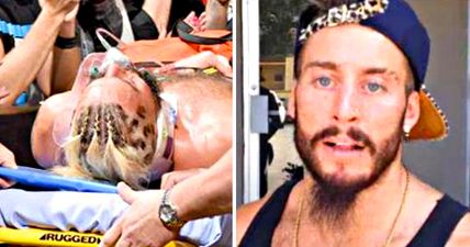 Wrestler Enzo Amore seems in good spirits after WWE Payback head injury scare