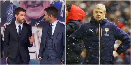 Jack Whitehall took a pop at Arsene Wenger live on TV