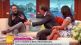 Watch Seth Rogan react as any reasonable human would to a Piers Morgan hug