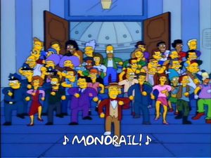 Can you remember the lyrics to the Monorail song in ‘The Simpsons’?