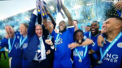 Incredible scenes at the King Power stadium as Leicester are crowned champions