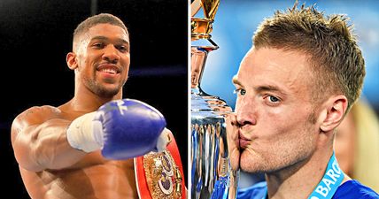 Anthony Joshua pays his own ‘chat sh*t, get banged’ tribute to Jamie Vardy