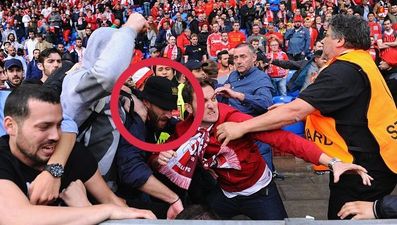 Fan at the centre of Liverpool melee was absolutely delighted when he spotted himself on screen