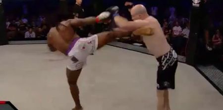 The only man to score a victory over Jon Jones was brutally knocked out on his Venator debut