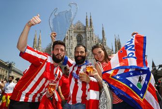 Atletico Madrid fans’ invasion leads to a party in the streets of Milan ahead of Champions League final