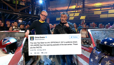 Chris Evans has a pretty clear message for the Top Gear haters