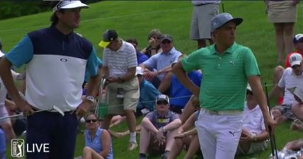 Course heckler quickly shuts up as Bubba Watson stands up for Rickie Fowler