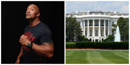 The Rock quite likes the idea of being President of the United States